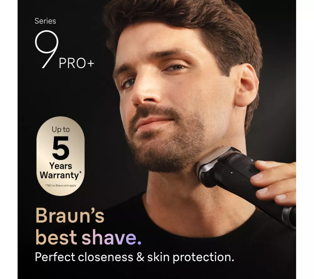 BRAUN Series 9 Pro+ 9670cc Wet & Dry Electric Shaver - Black