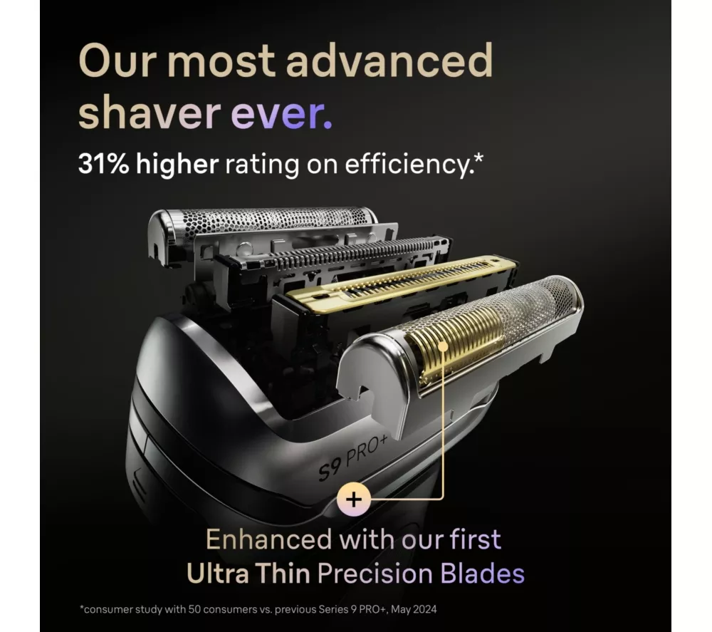 BRAUN Series 9 Pro+ 9670cc Wet & Dry Electric Shaver - Black