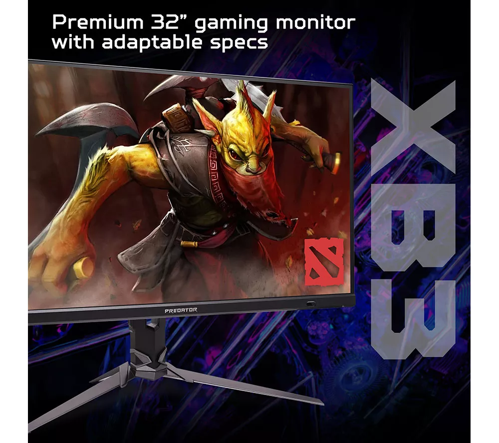 ACER Predator XB323QKV4 4K Ultra HD 31.5" IPS Dual-Mode Gaming Monitor - Black