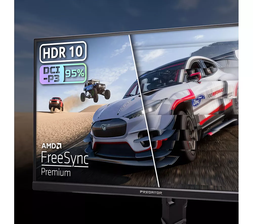 ACER Predator XB323QKV4 4K Ultra HD 31.5" IPS Dual-Mode Gaming Monitor - Black