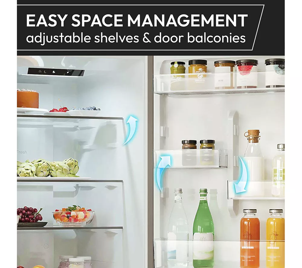 HOOVER H-Combi 300 HONCQ2T618CWK Smart 60/40 Fridge Freezer - White