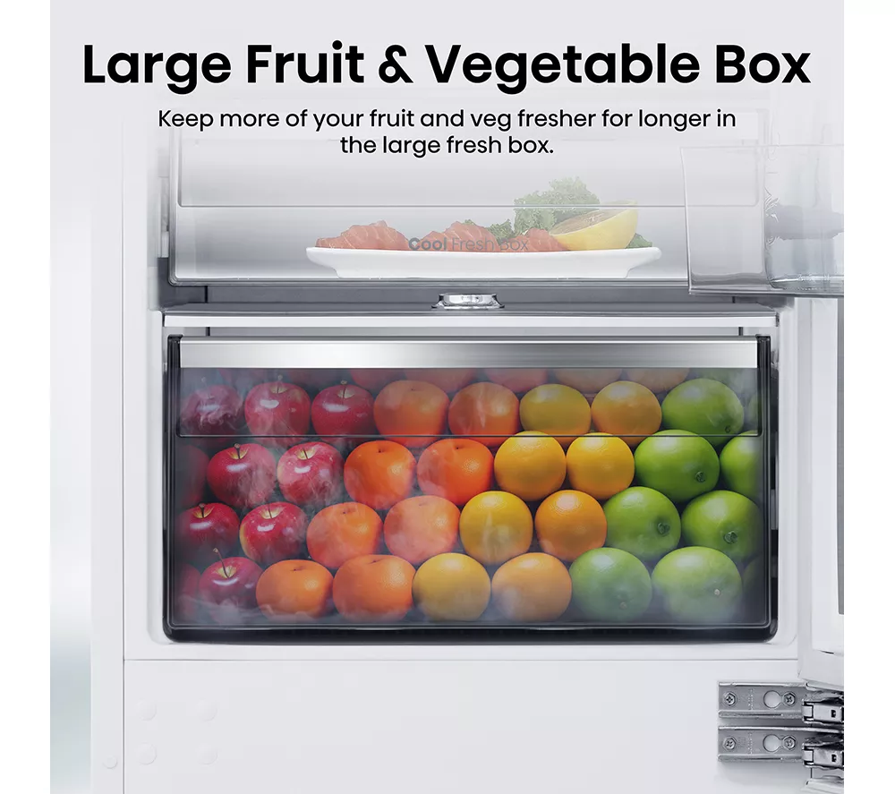 HISENSE RB5B280SSWC Integrated Smart 70/30 Fridge Freezer - Fixed Hinge