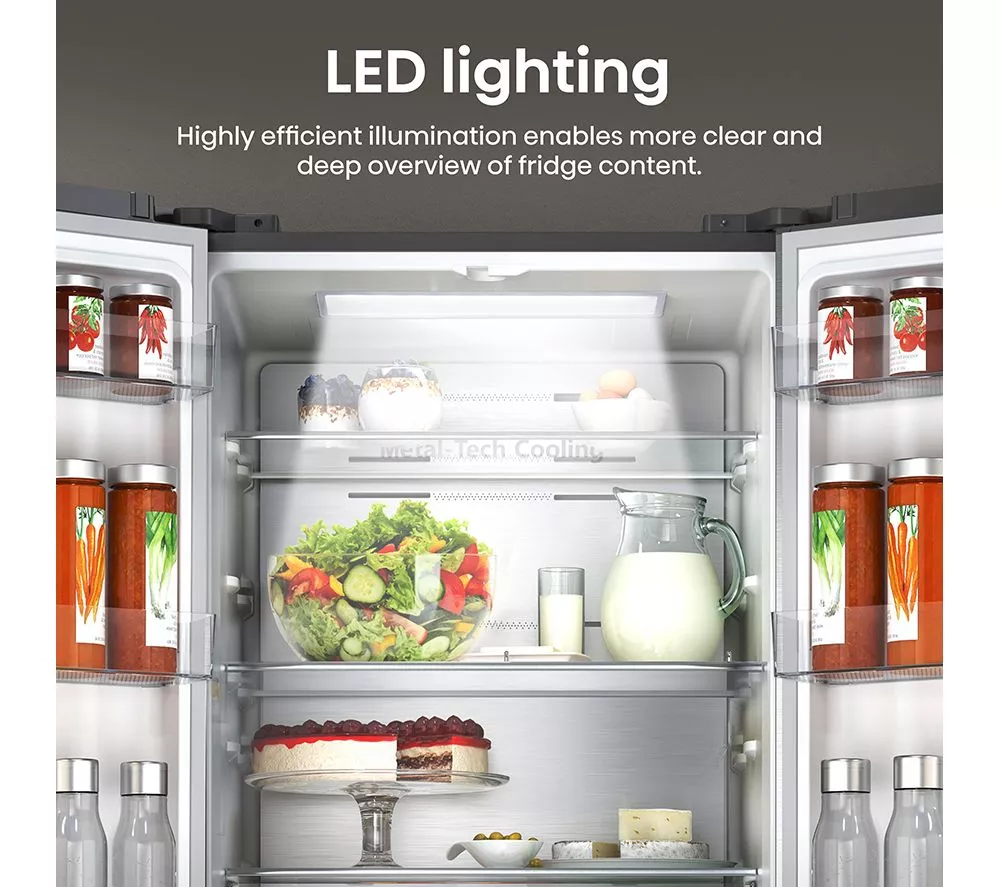 HISENSE PureFlat RF632N4AIC1 Smart Fridge Freezer - Stainless Steel