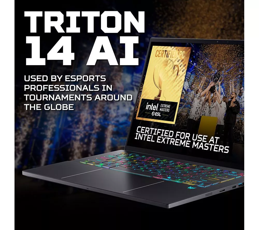 ACER Predator Triton 14 AI 14.5" Gaming Laptop - Intel® Core™ Ultra 9, RTX 5070, 2 TB SSD