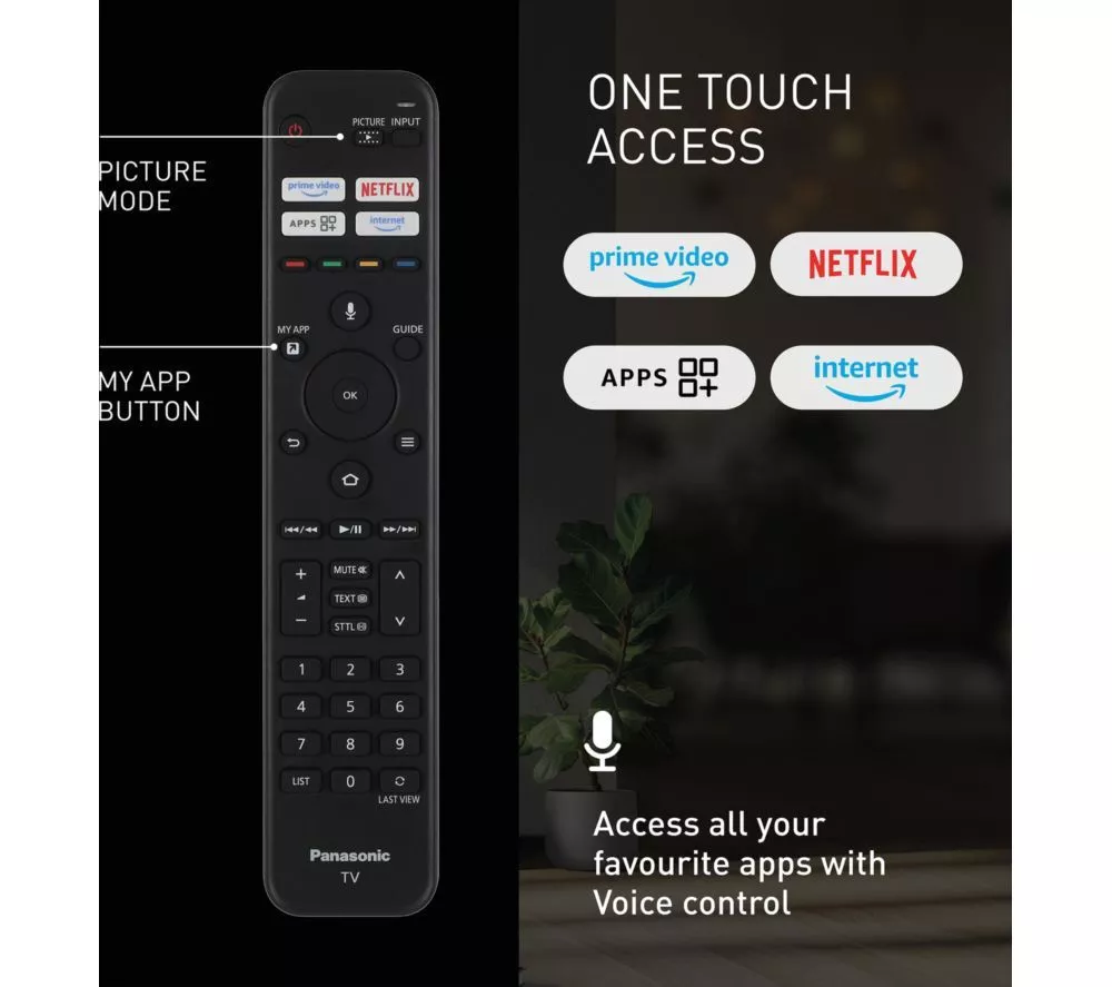 PANASONIC W85B 50" QLED 4K HDR Smart Fire TV with Freely - TV-50W85BEY