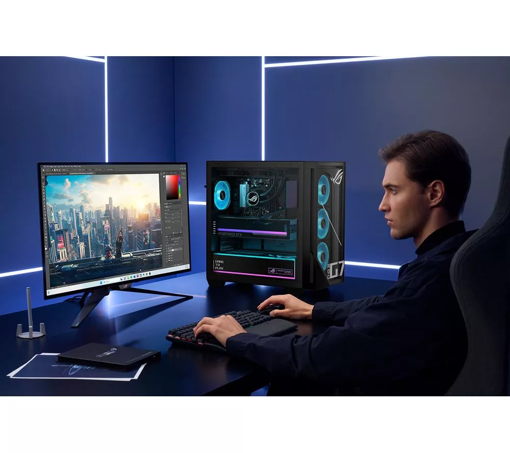 ASUS ROG GM700 Gaming PC - AMD Ryzen 5 8400F, RTX 5060, 1 TB SSD