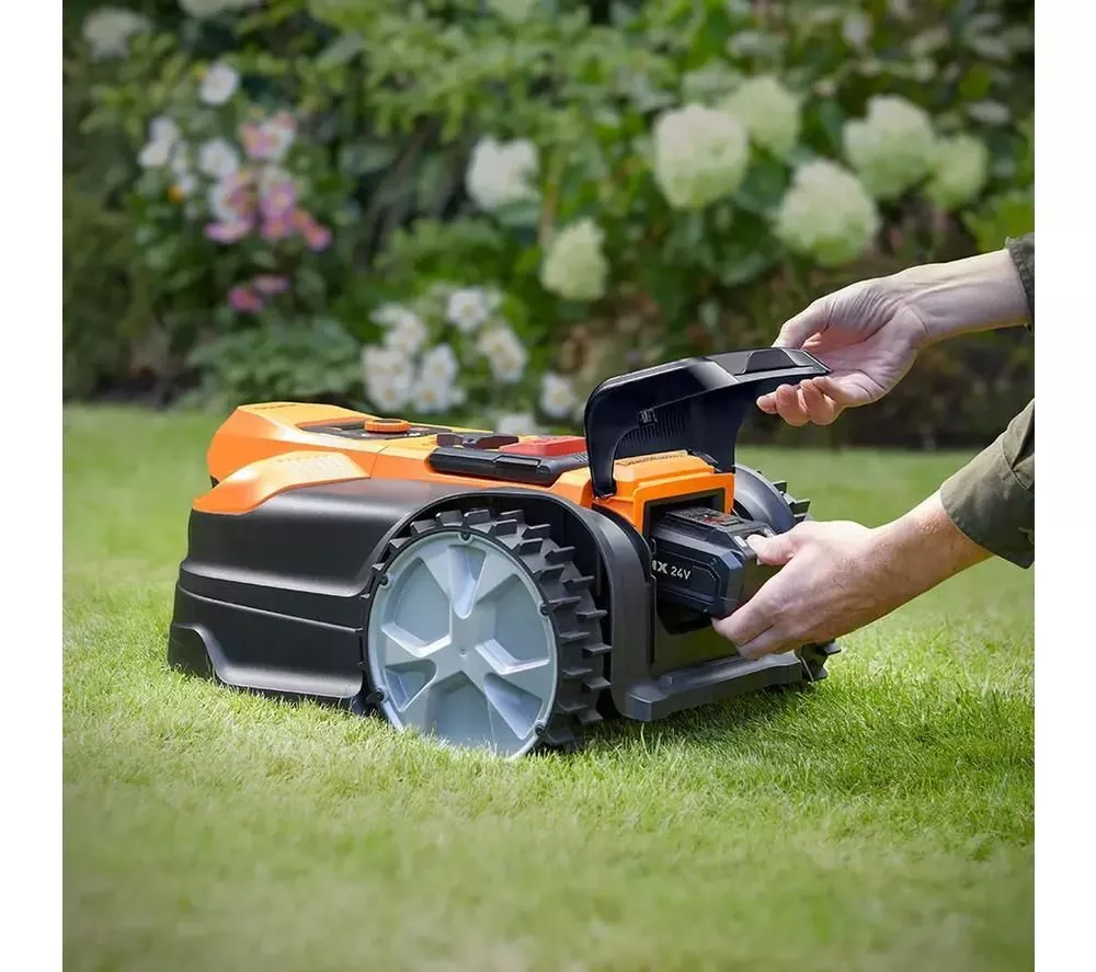 LAWNMASTER OcuMow 18 MX 24V VBRM18AMDR-01 Robotic Lawn Mower - Orange & Black