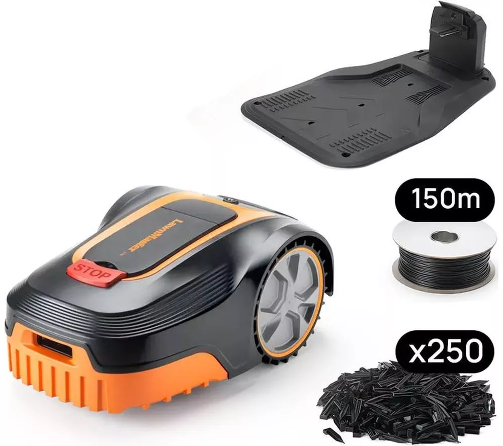 LAWNMASTER L10-01 Robotic Lawn Mower - Black & Orange