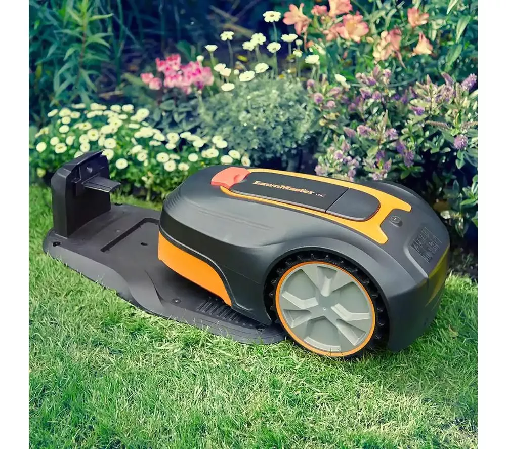LAWNMASTER L10-01 Robotic Lawn Mower - Black & Orange