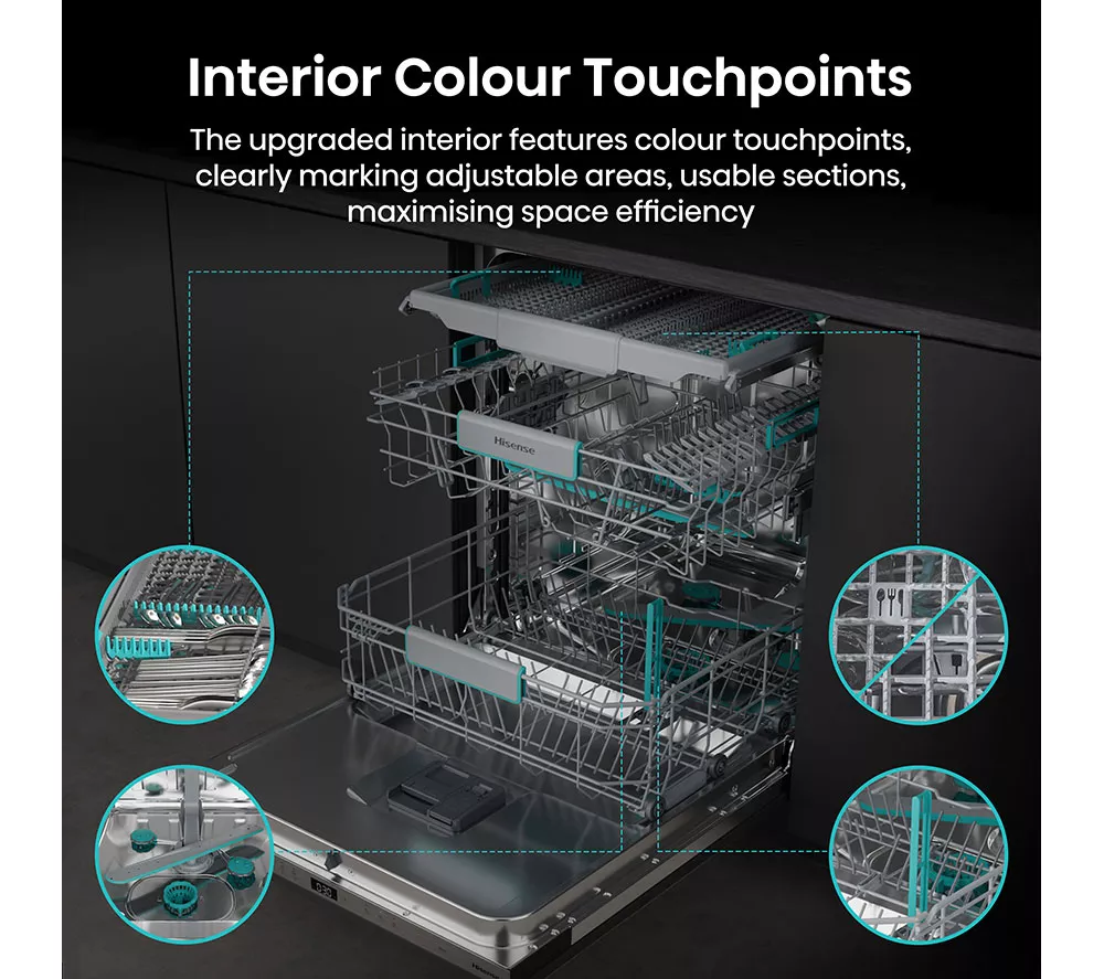 HISENSE HV16AUK Full-Size Fully Integrated Dishwasher