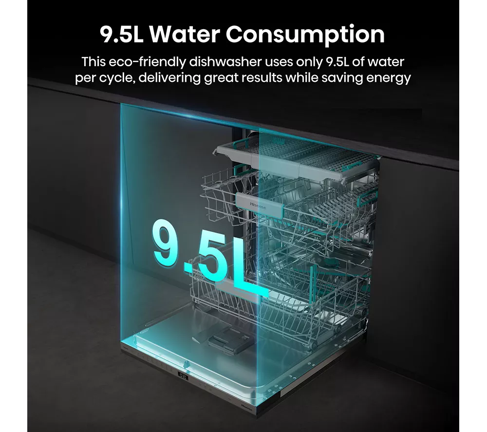 HISENSE HV16AUK Full-Size Fully Integrated Dishwasher