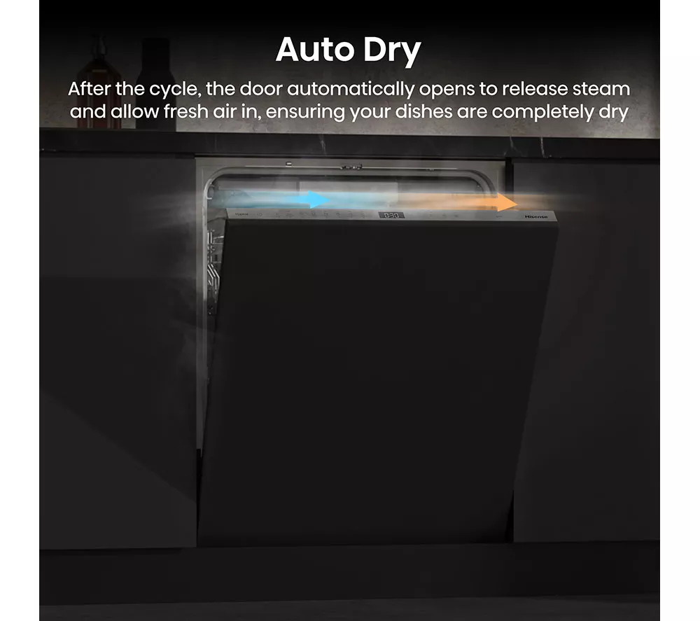HISENSE HV16AUK Full-Size Fully Integrated Dishwasher