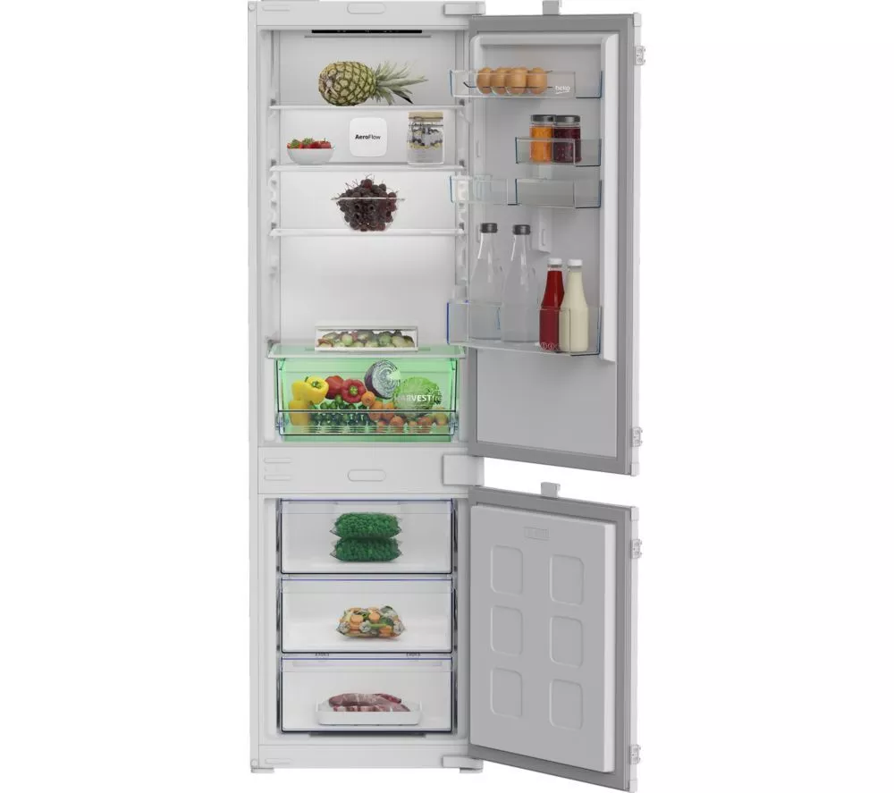 BEKO Pro HarvestFresh BCNAD473V Integrated 70/30 Fridge Freezer - Sliding Hinge