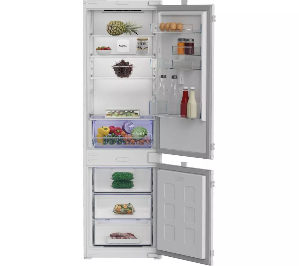 BEKO Pro HarvestFresh BCNAD473V Integrated 70/30 Fridge Freezer - Sliding Hinge