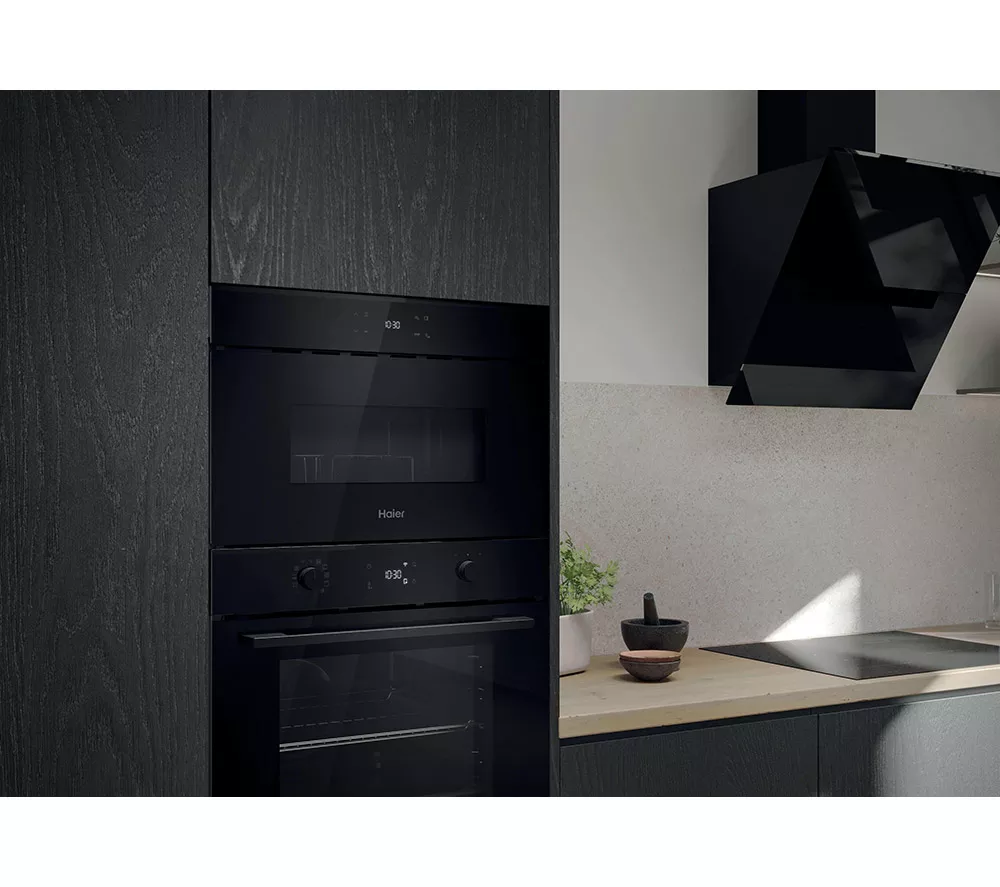 HAIER Series 2 H38SIDBF7XK Built-in Compact Microwave with Grill - Black