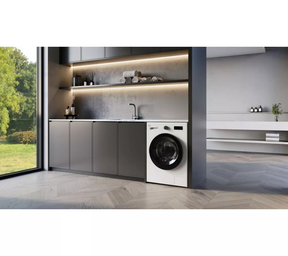 LG X10 Series Direct Drive W4X1085NWK WiFi-enabled 8 kg Washer Dryer - White