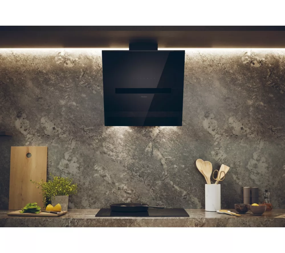 HAIER HADG6CBS4BWIFI 60 cm Chimney Cooker Hood - Black