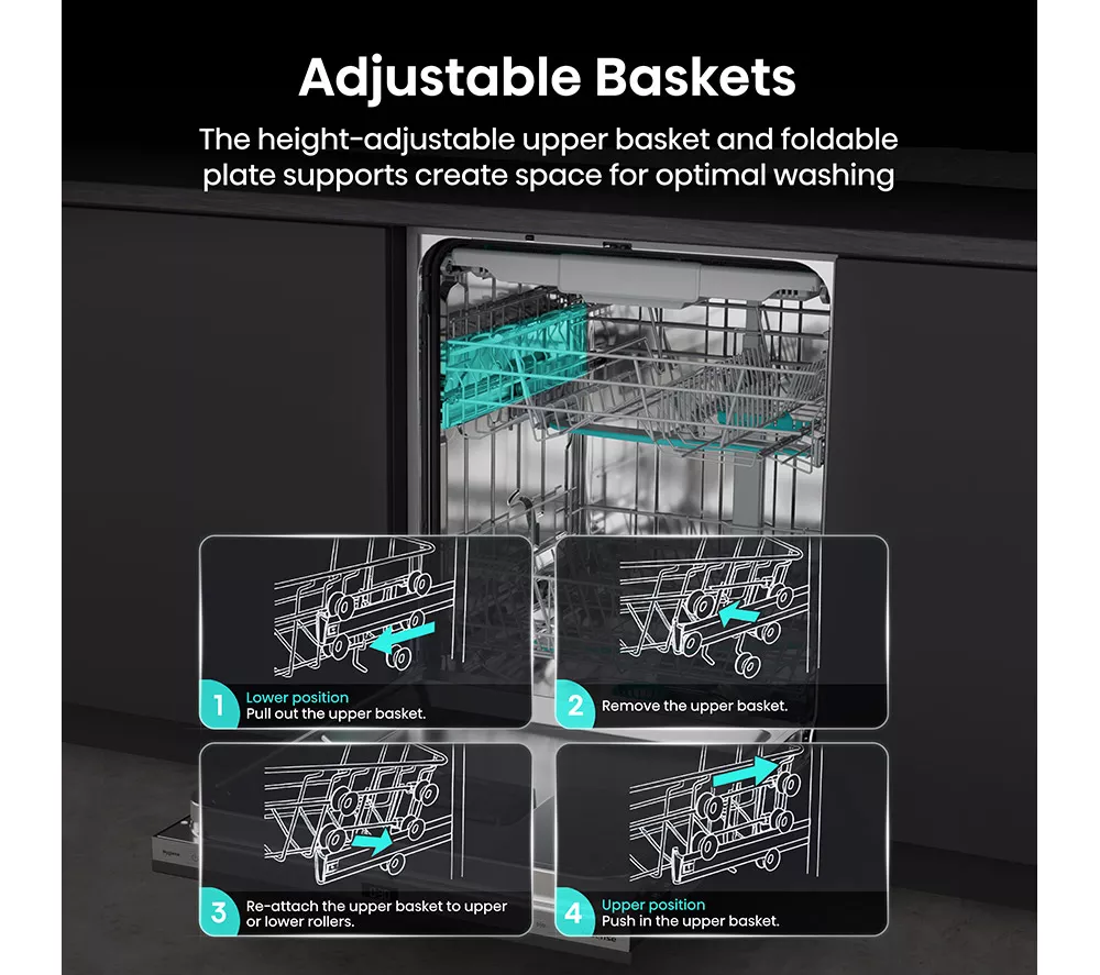 HISENSE HV663A60UK Full-size Fully Integrated Dishwasher