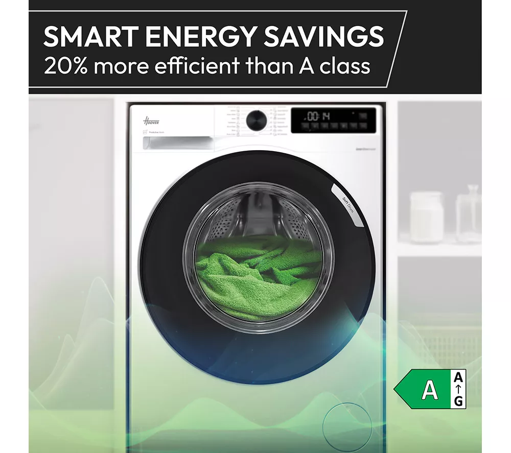 HOOVER Pro Wash Series 3 HBR 411BL9G-80 WiFi-enabled 11 kg 1400 Spin Washing Machine - White