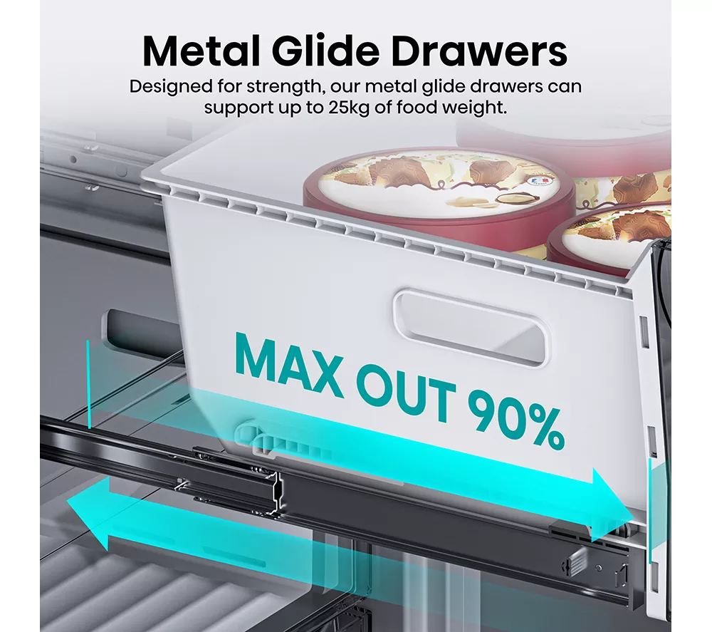 HISENSE RB3B250SAWE Integrated Smart 70/30 Fridge Freezer - Fixed Hinge