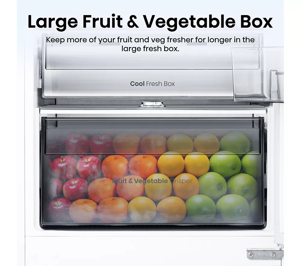 HISENSE RB3B250SAWE Integrated Smart 70/30 Fridge Freezer - Fixed Hinge