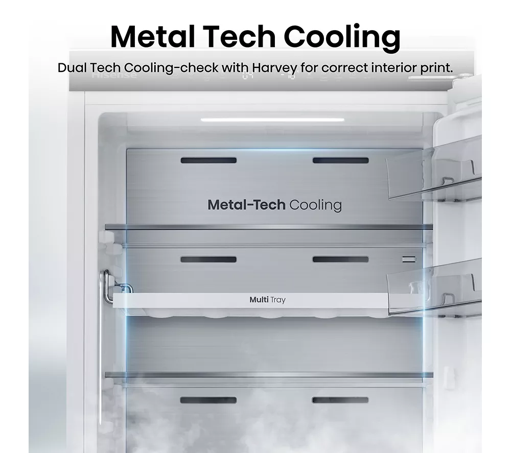 HISENSE RB3B250SAWE Integrated Smart 70/30 Fridge Freezer - Fixed Hinge