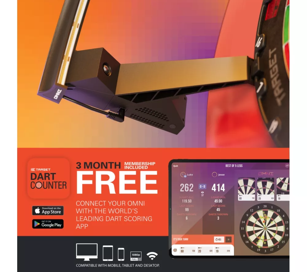 TARGET Omni Ulitimate Home Dartboard Bundle