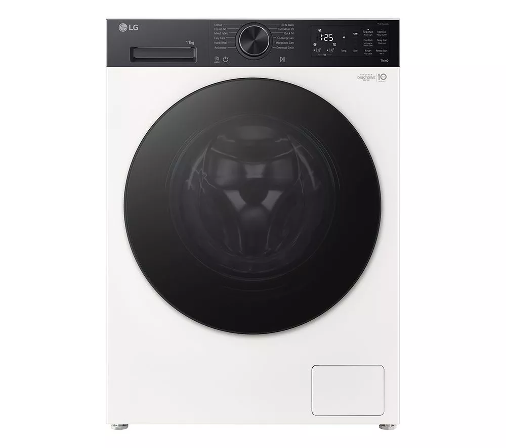 LG VX55 Series AI Direct Drive F4X5511THB WiFi-enabled 11 kg 1400 Spin Washing Machine - White