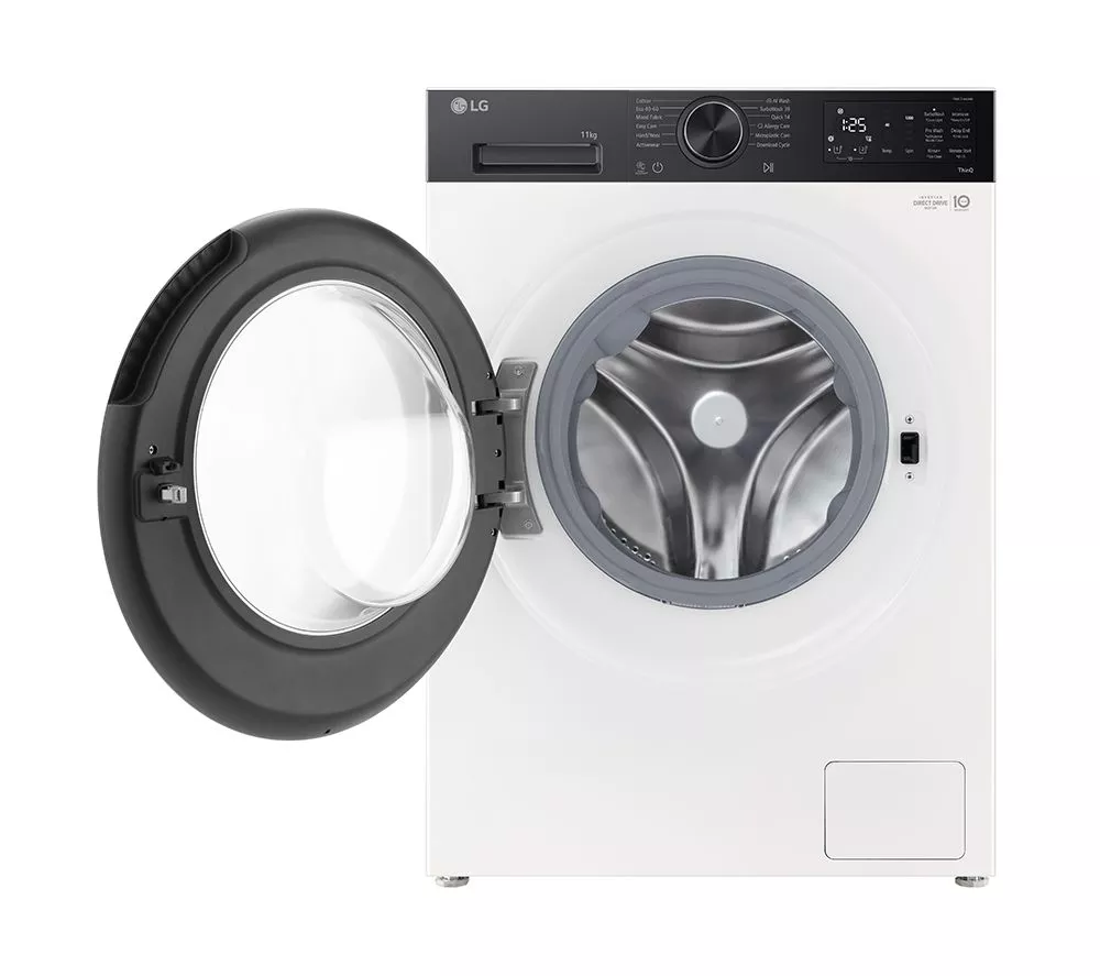 LG VX55 Series AI Direct Drive F4X5511THB WiFi-enabled 11 kg 1400 Spin Washing Machine - White