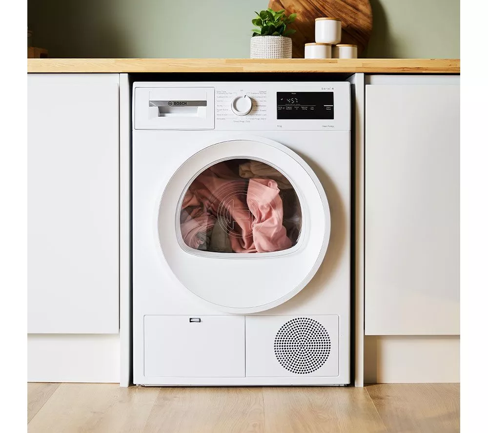 BOSCH Series 4 WTH85226GB 8 kg Heat Pump Tumble Dryer - White