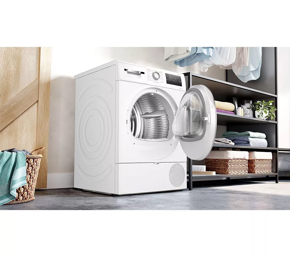 BOSCH Series 4 WTH85226GB 8 kg Heat Pump Tumble Dryer - White