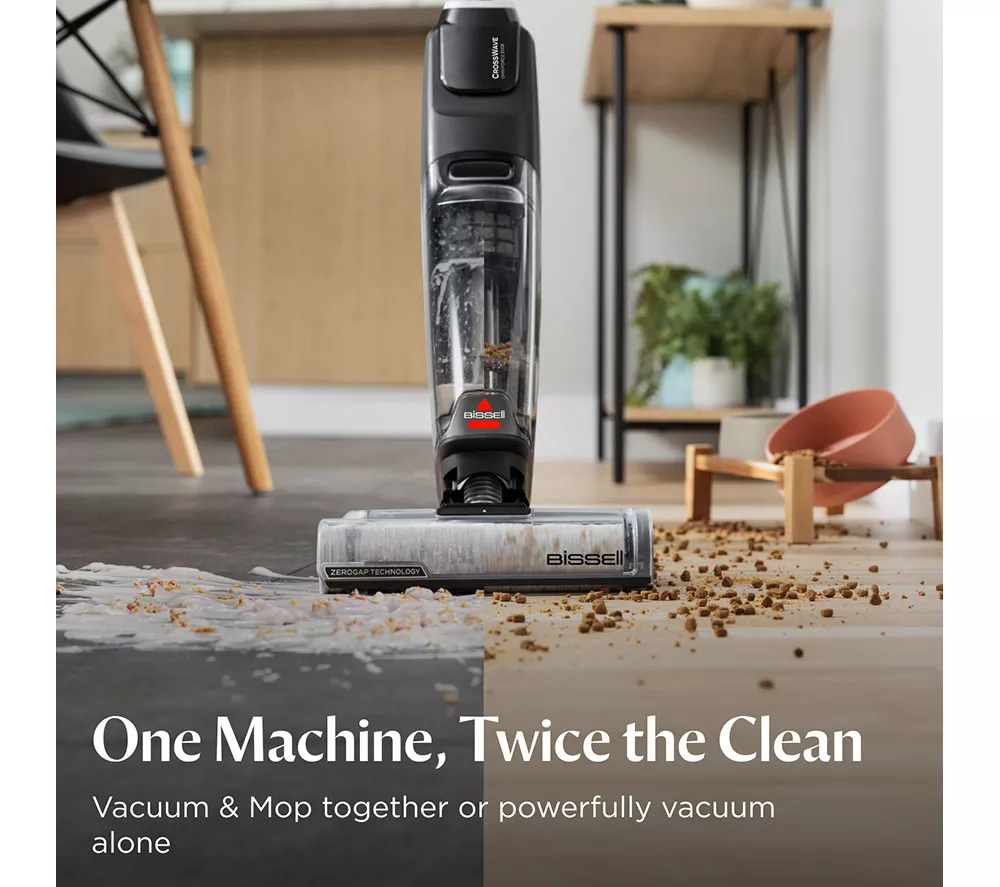 BISSELL CrossWave OmniForce Edge 4017E Upright Cordless Wet & Dry Vacuum Cleaner - Titanium