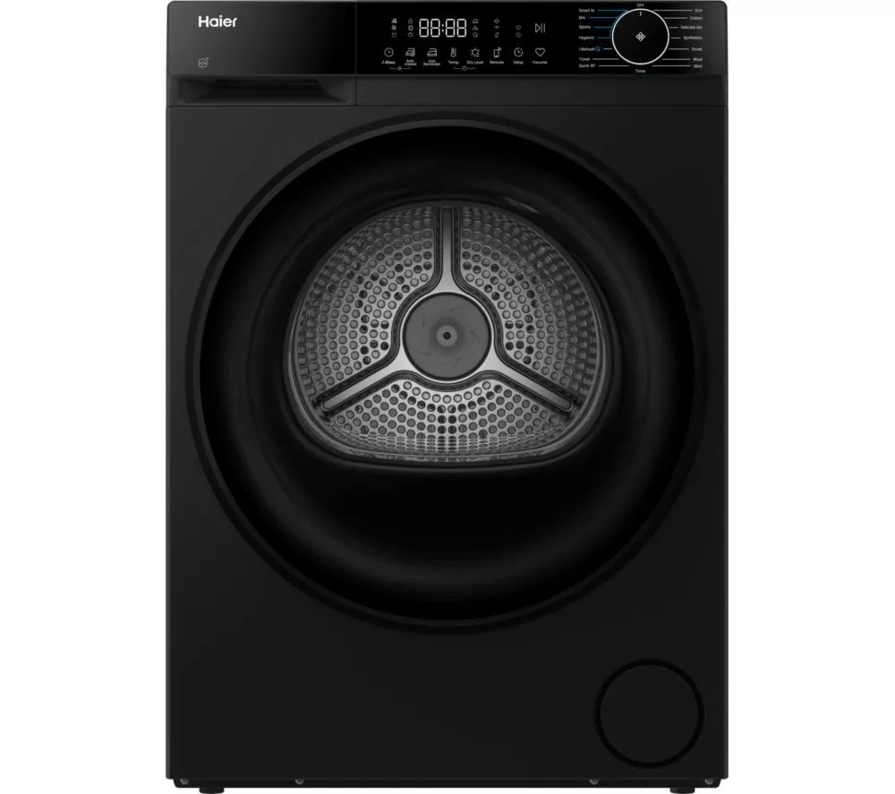 HAIER X Series 5 HD90-D357BU1-UK WiFi-enabled 9 kg Heat Pump Tumble Dryer - Black