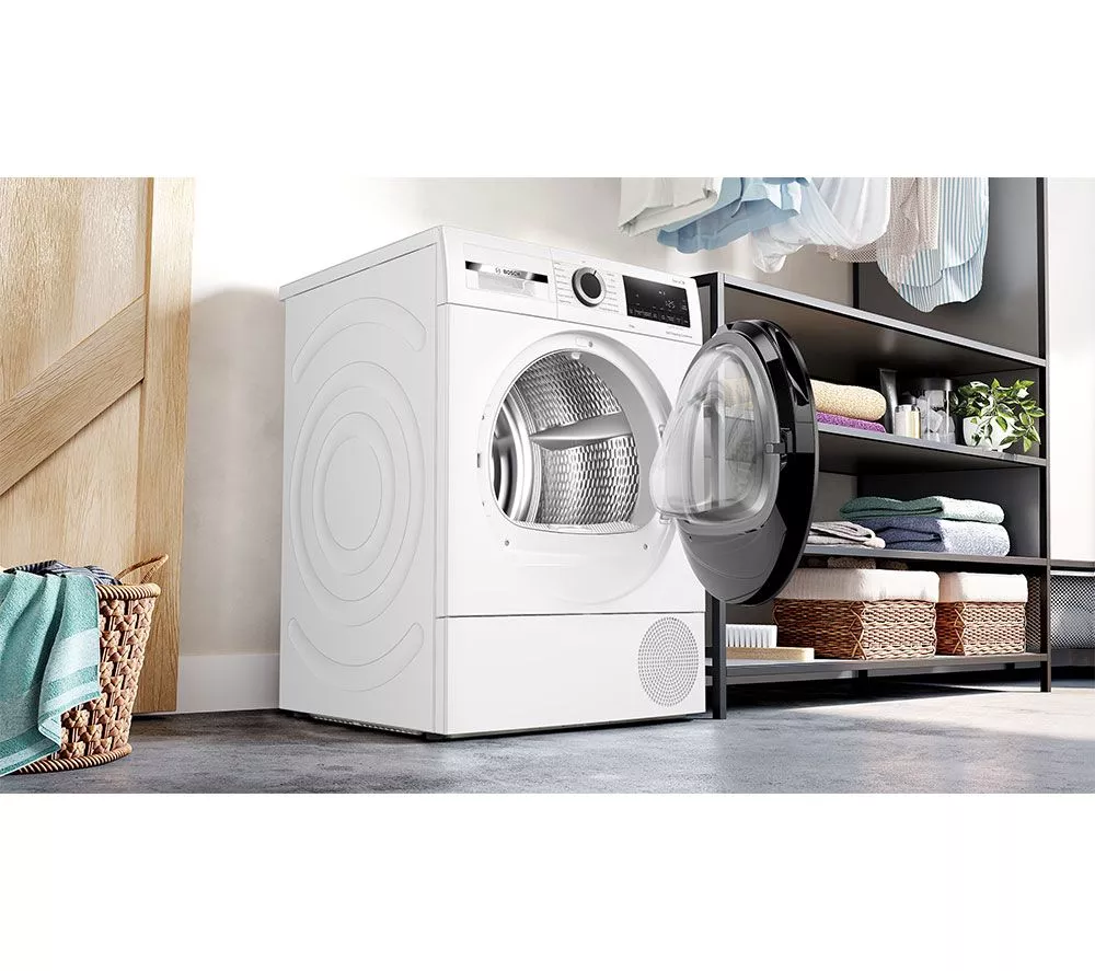 BOSCH Series 6 WQG24502GB 9 kg Heat Pump Tumble Dryer - White