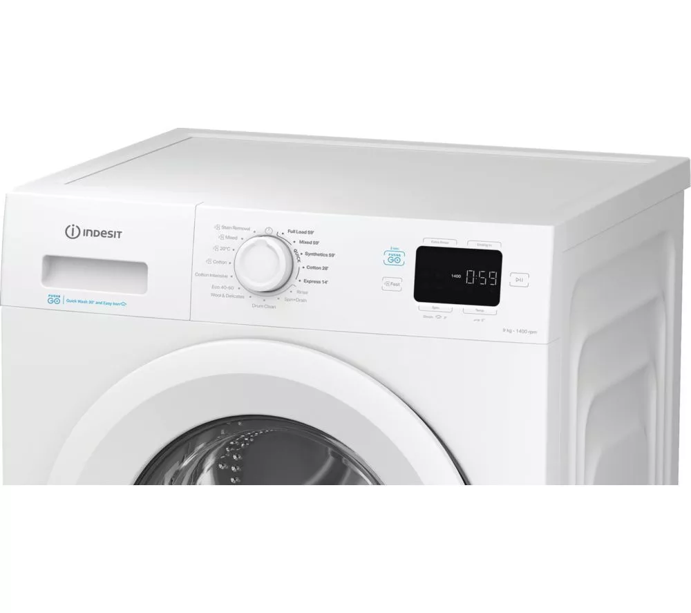 INDESIT Push&Go IP 946 PUSH&GO UK 9 kg 1400 Spin Washing Machine - White