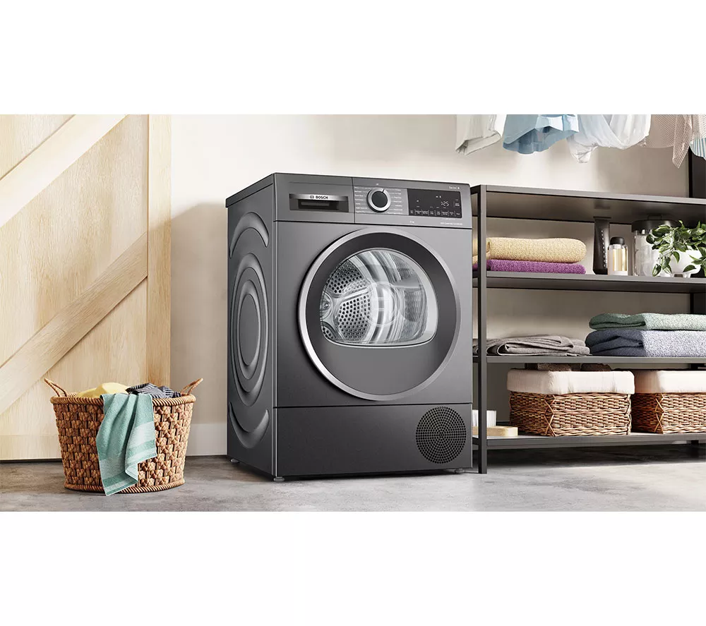 BOSCH Series 6 WQG245R2GB 9 kg Heat Pump Tumble Dryer - Graphite