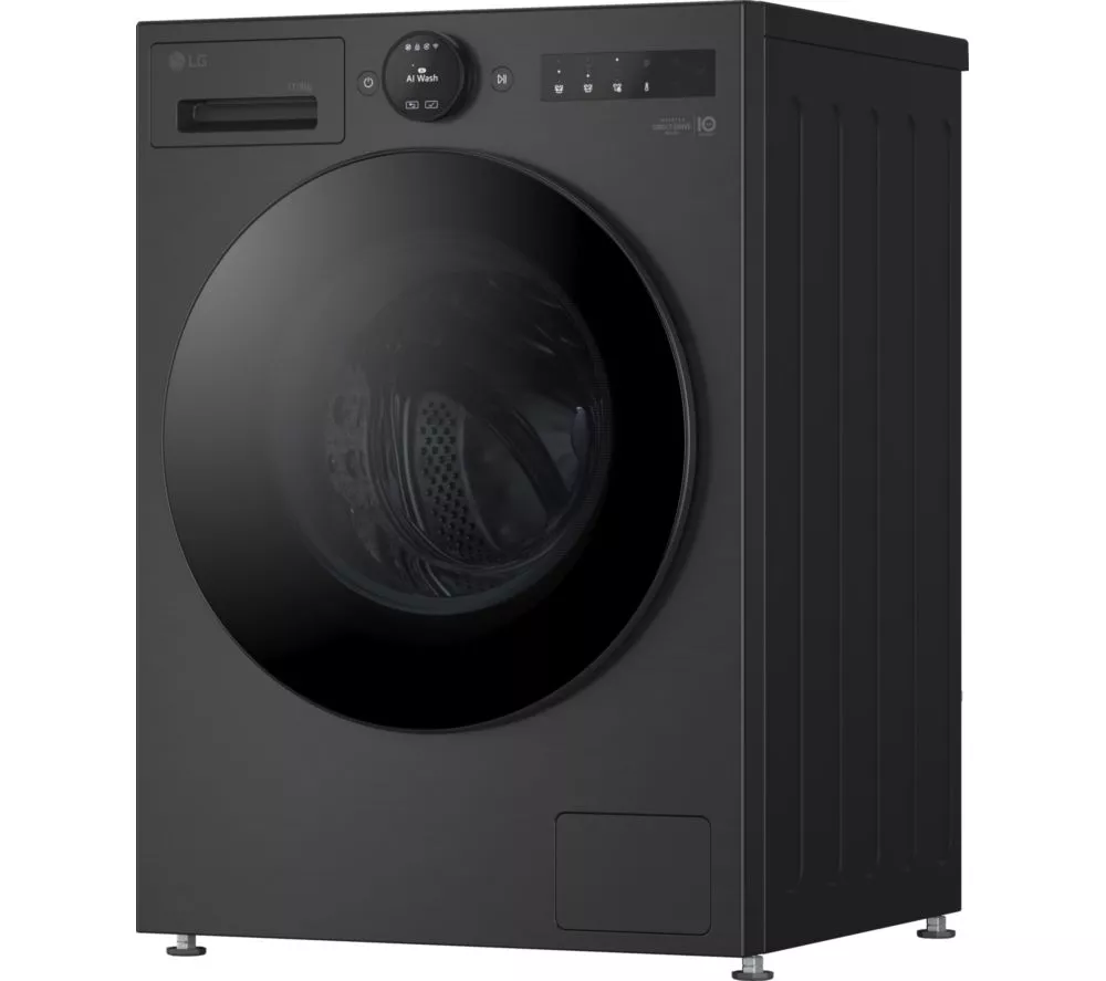 LG VX70 Series AI Direct Drive W4X7016TBB WiFi-enabled 11 kg Washer Dryer - Black