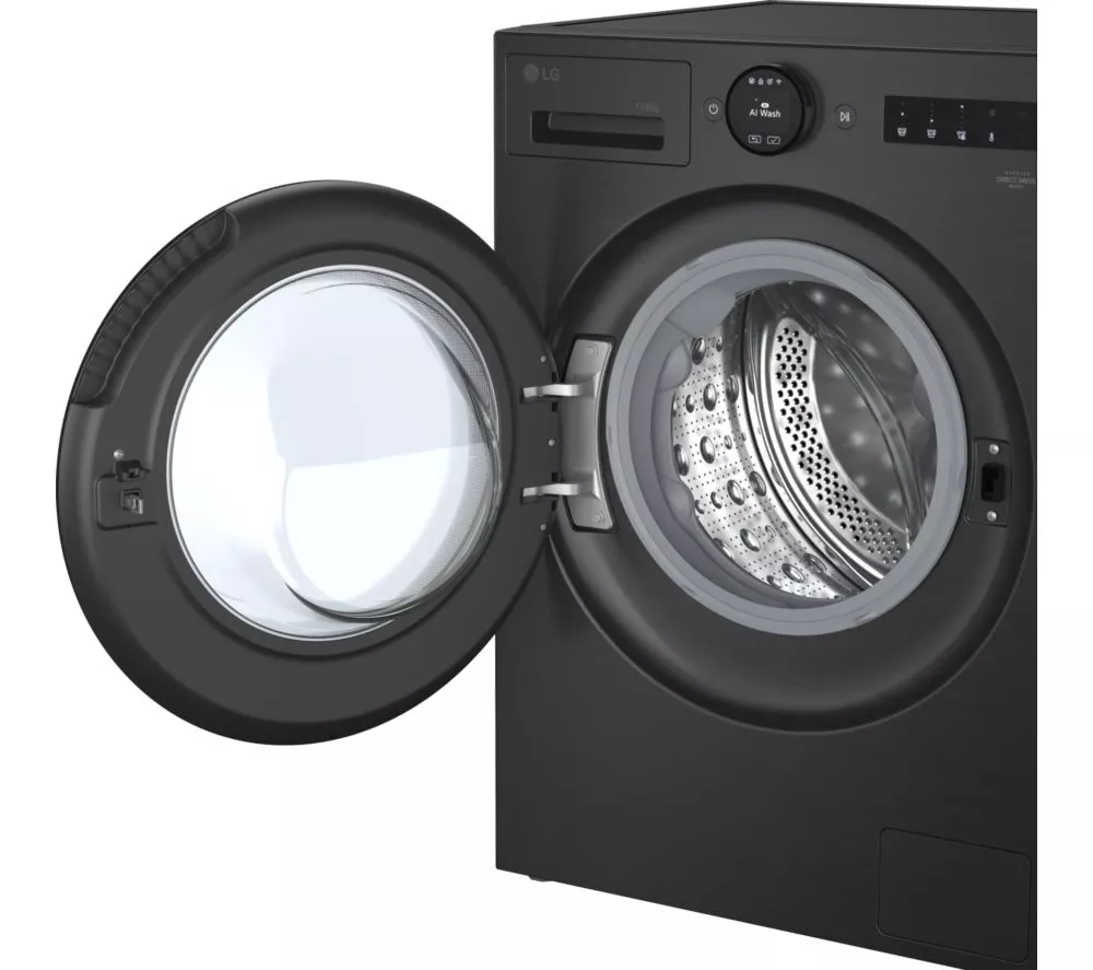LG VX70 Series AI Direct Drive W4X7016TBB WiFi-enabled 11 kg Washer Dryer - Black