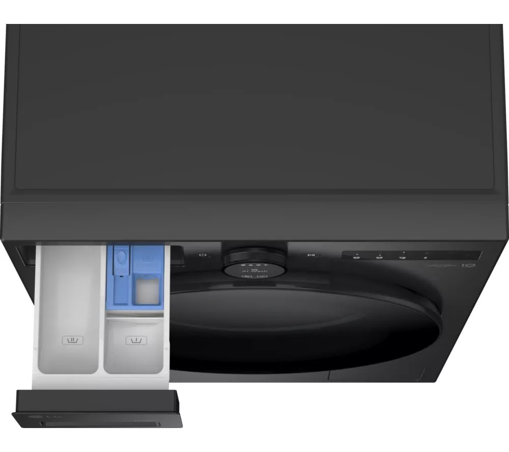 LG VX70 Series AI Direct Drive W4X7016TBB WiFi-enabled 11 kg Washer Dryer - Black