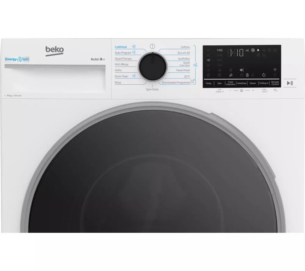 BEKO B5W51041BDW 10 kg 1400 Spin Washing Machine - White