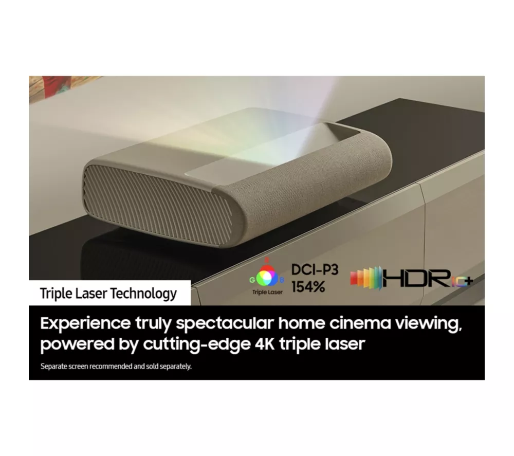 SAMSUNG The Premiere SP-LPU9DSAXXXU Smart 4K Laser Projector - White