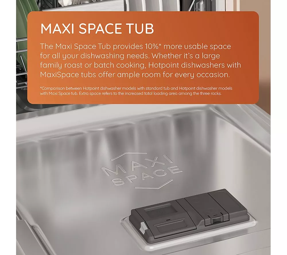HOTPOINT MaxiSpace H7IC16M6 UK Full-size Integrated Dishwasher