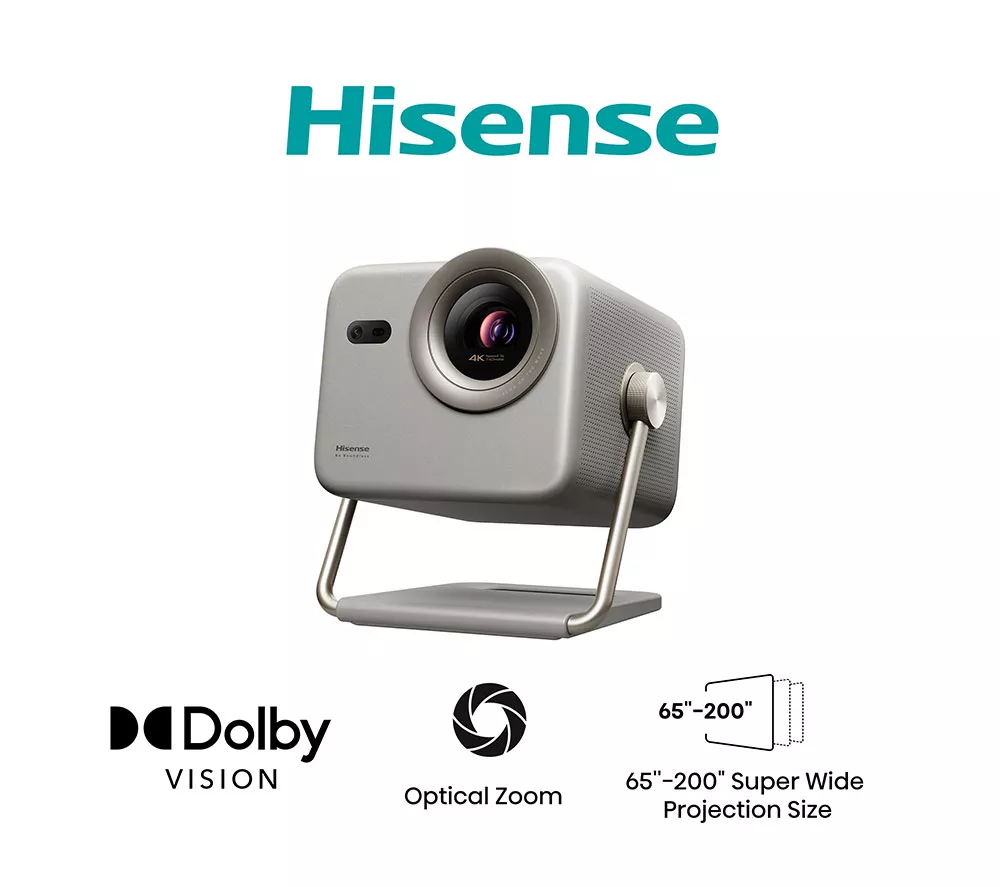 HISENSE M2TUK Pro 4K Smart Mini Projector - Grey