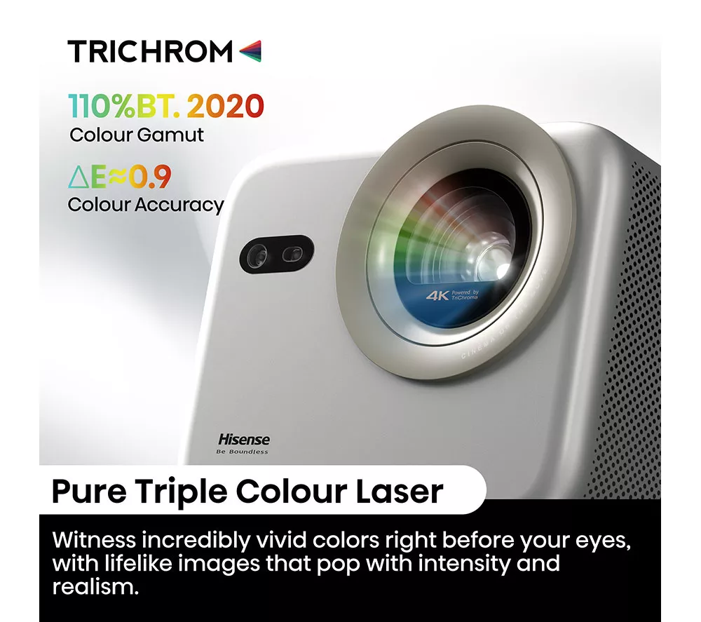 HISENSE M2TUK Pro 4K Smart Mini Projector - Grey