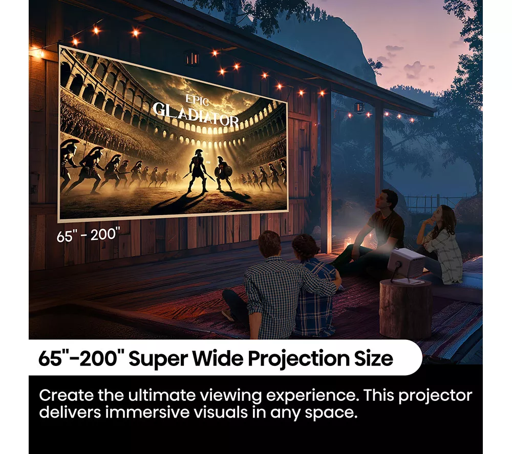 HISENSE M2TUK Pro 4K Smart Mini Projector - Grey