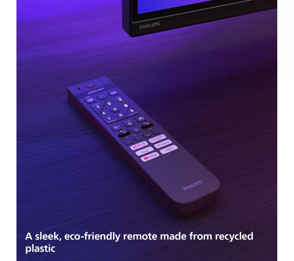 PHILIPS MLED910 85" QD-Mini LED 4K HDR Ambilight Smart TV with Freely - 85MLED910/12