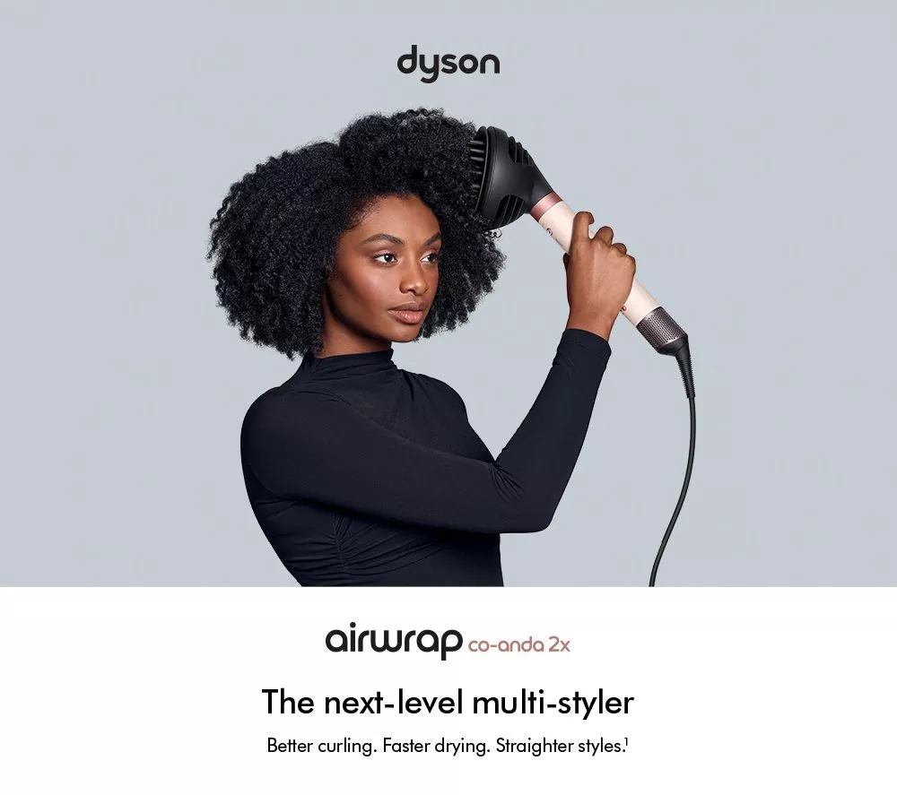 DYSON Airwrap Co-anda 2x Curly + Coily Hair Multi-Styler & Dryer - Ceramic Pink & Rose Gold