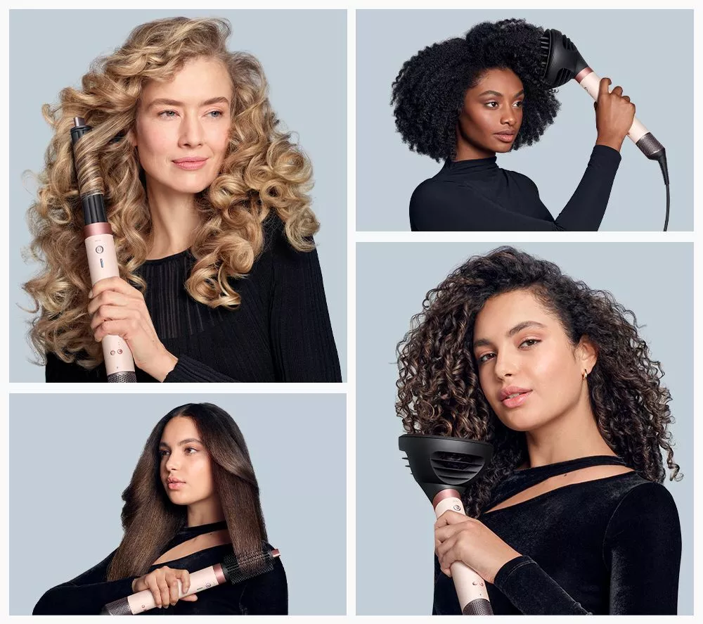 DYSON Airwrap Co-anda 2x Curly + Coily Hair Multi-Styler & Dryer - Ceramic Pink & Rose Gold