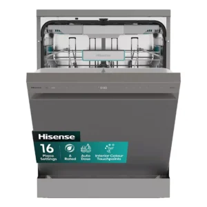 HISENSE Auto Dose HS693A90XADUK Full-size WiFi-enabled Dishwasher - Stainless Steel