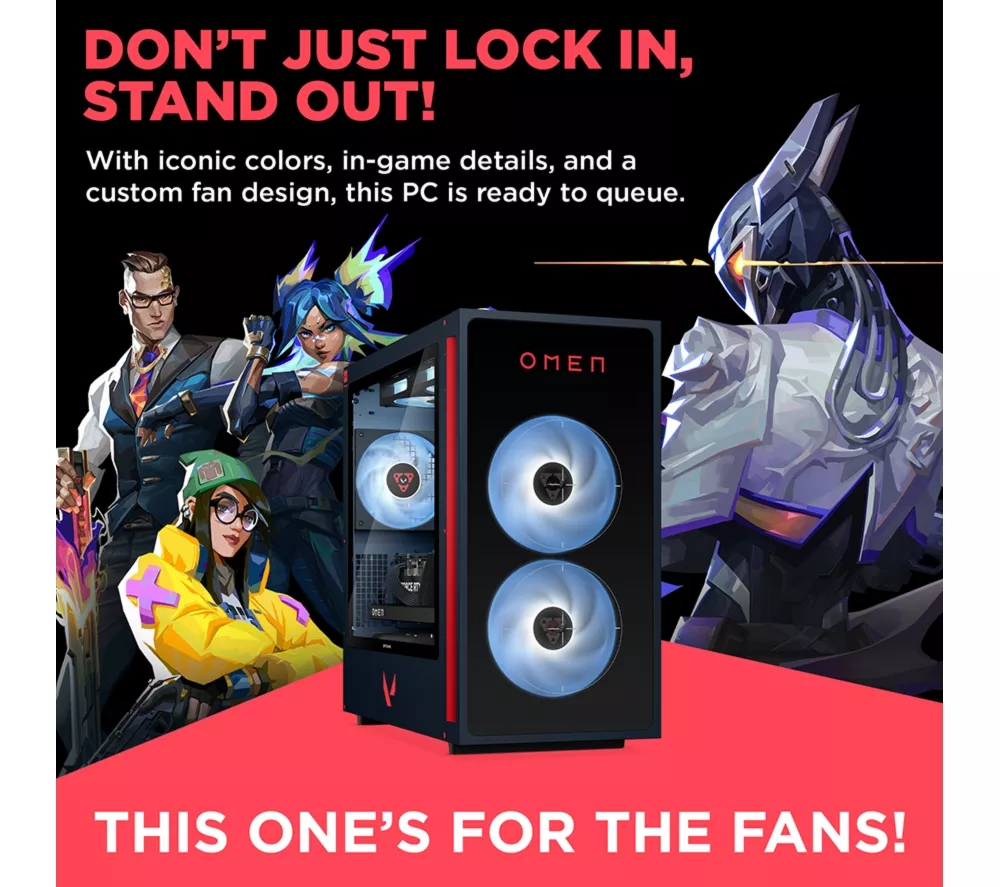 HP OMEN 35L VALORANT Limited Edition Gaming PC - Intel® Core™ i7, RTX 5060, 1 TB SSD